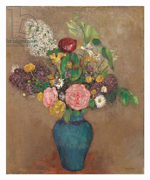Постер Vase with Flowers с типом исполнения На холсте в раме в багетной раме 221-03