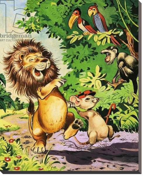 Постер Leo the Friendly Lion 42 с типом исполнения На холсте без рамы