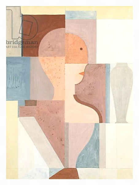 Постер Divided Torso Looking to the Right, 1923 с типом исполнения На холсте в раме в багетной раме 221-03