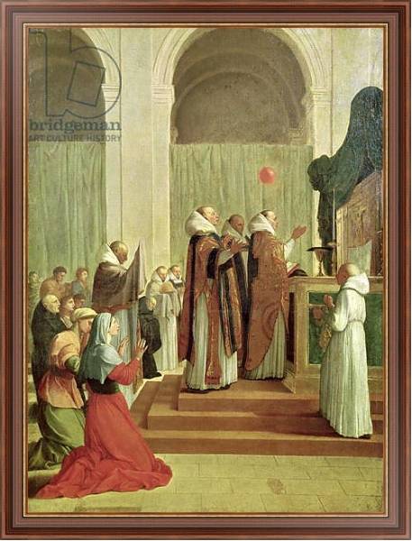 Постер The Mass of St. Martin of Tours, 1654 с типом исполнения На холсте в раме в багетной раме 35-M719P-83