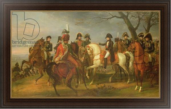 Постер Napoleon Giving Orders before the Battle of Austerlitz, 2nd December 1805, 1808 с типом исполнения На холсте в раме в багетной раме 1.023.151