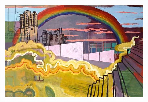 Постер Urban rainbow, 2016, с типом исполнения На холсте в раме в багетной раме 221-03