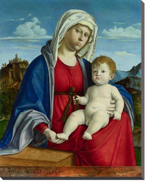Постер Дева Мария с младенцем 10 с типом исполнения На холсте без рамы