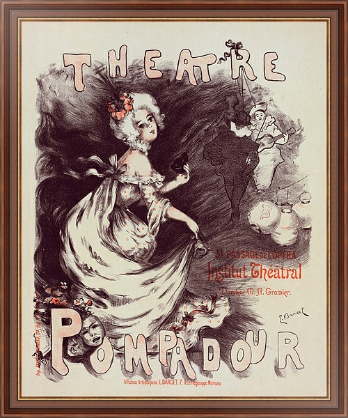 Постер Théâtre Pompadour с типом исполнения На холсте в раме в багетной раме 35-M719P-83