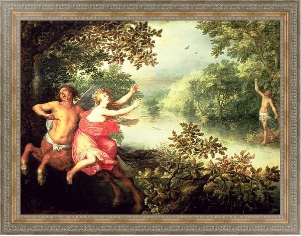 Постер Hercules, Deianeira and the centaur Nessus, 1612 с типом исполнения На холсте в раме в багетной раме 484.M48.310
