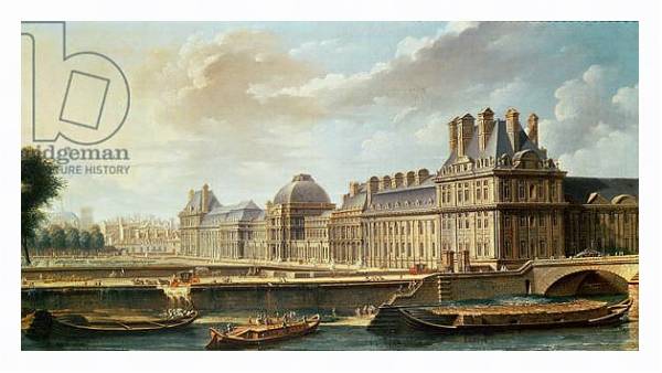 Постер The Palace and Garden of the Tuileries, 1757 с типом исполнения На холсте в раме в багетной раме 221-03