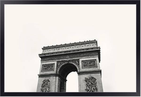 Постер Триумфальная арка в париже с типом исполнения На холсте в раме в багетной раме 221-01