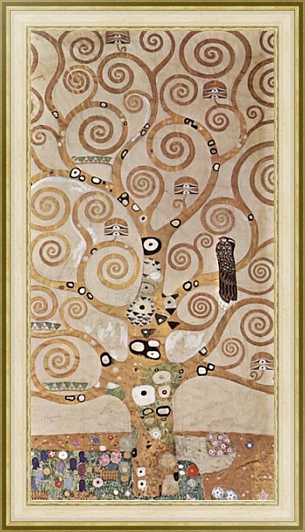 Постер Картон для фриза во дворце Стокле (Брюссель). Фрагмент декора 2 с типом исполнения На холсте в раме в багетной раме 485.M40.746