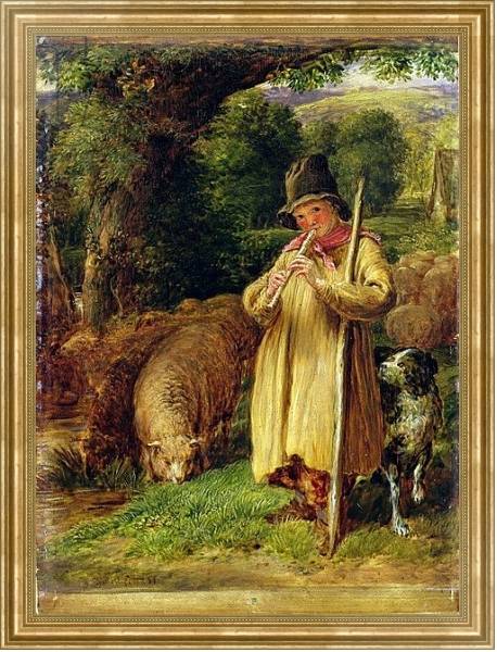 Постер Shepherd Boy, 1831 с типом исполнения На холсте в раме в багетной раме NA033.1.051