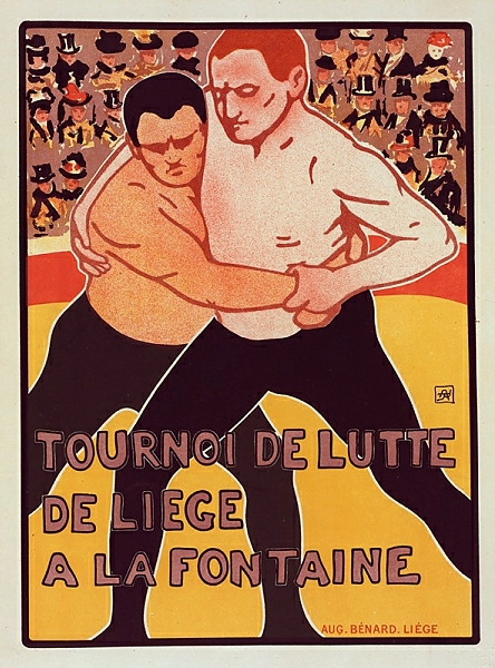 Постер Tournoi de Lutte с типом исполнения На холсте без рамы