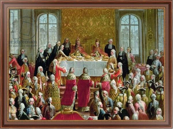 Постер The Coronation Banquet of Joseph II, Emperor of Germany, 1764 с типом исполнения На холсте в раме в багетной раме 35-M719P-83