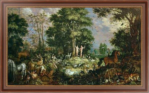 Постер Garden of Eden с типом исполнения На холсте в раме в багетной раме 35-M719P-83