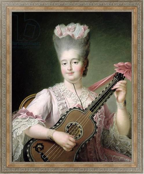 Постер Portrait of Marie-Clothilde of France, also known as Madame Clothilde, queen of Sardinia, 1775 с типом исполнения На холсте в раме в багетной раме 484.M48.310
