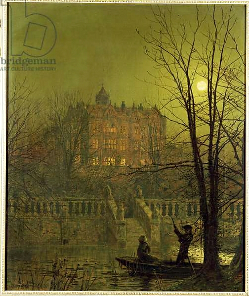 Постер Under the Moonbeams, 1882 с типом исполнения На холсте без рамы
