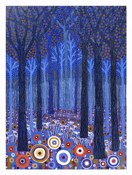 Постер Blue Forest, 2011, с типом исполнения На холсте в раме в багетной раме 221-03