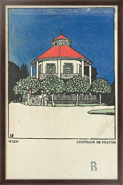 Постер Lusthaus im Prater с типом исполнения На холсте в раме в багетной раме 221-02