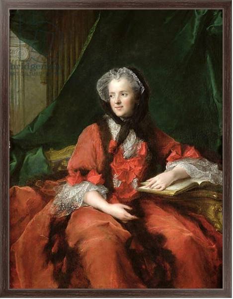 Постер Portrait of Madame Maria Leszczynska 1748 с типом исполнения На холсте в раме в багетной раме 221-02