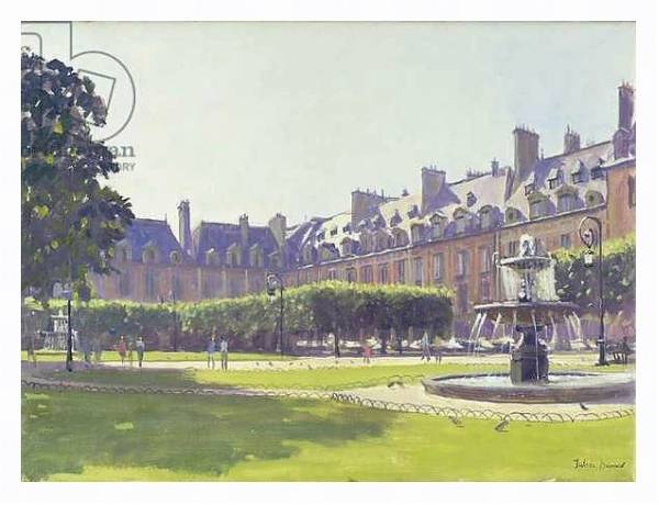 Постер Place des Vosges, Paris с типом исполнения На холсте в раме в багетной раме 221-03