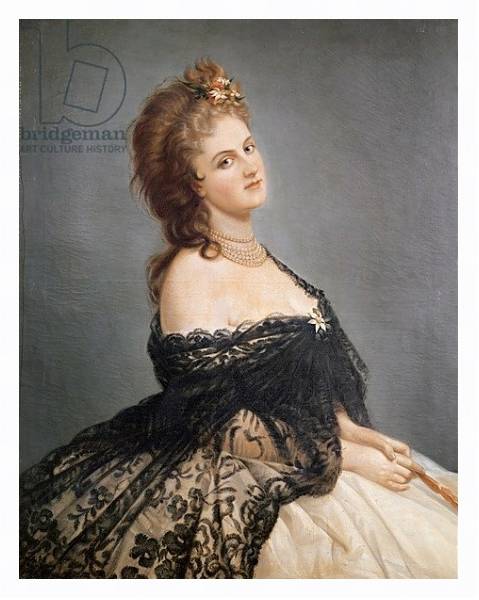 Постер Portrait of Virginia Oldoini Countess of Castiglione с типом исполнения На холсте в раме в багетной раме 221-03