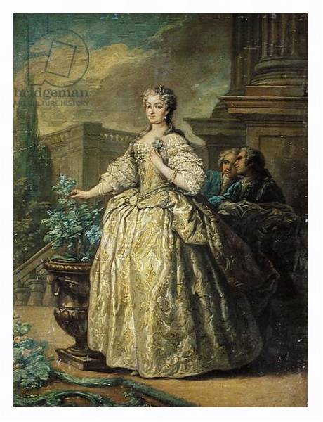Постер Portrait of Maria Leszczynska 1747 с типом исполнения На холсте в раме в багетной раме 221-03