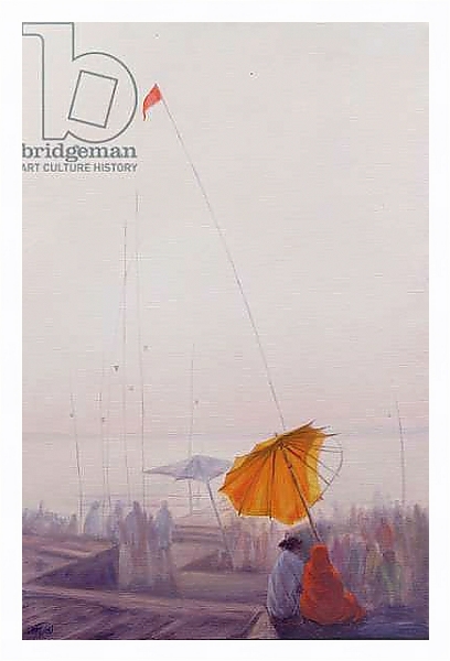 Постер Early Morning, Varanasi с типом исполнения На холсте в раме в багетной раме 221-03