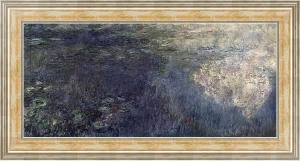 Постер Waterlilies - The Clouds, 1914-18 с типом исполнения На холсте в раме в багетной раме NA053.0.115