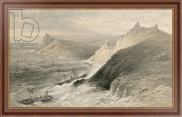 Постер The gale off the Port of Balaklava, 14 November 1854 1 с типом исполнения На холсте в раме в багетной раме 35-M719P-83