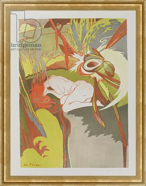 Постер La Source du Mal, 1894 с типом исполнения На холсте в раме в багетной раме NA033.1.051