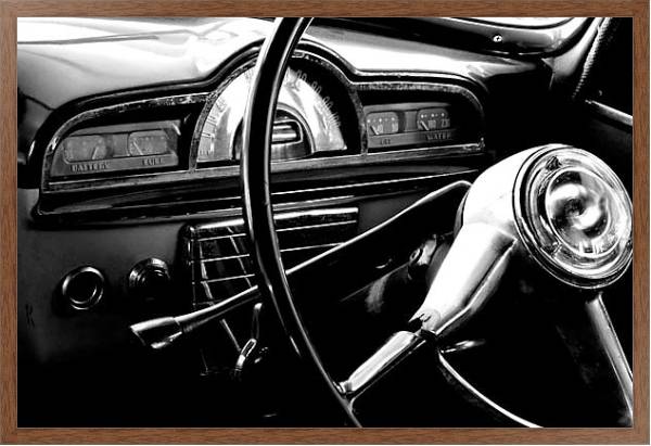 Постер Интерьер авто с типом исполнения На холсте в раме в багетной раме 1727.4310