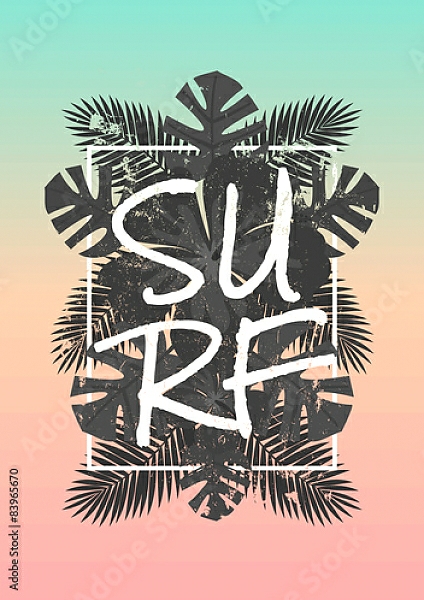 Постер Surf с типом исполнения На холсте без рамы