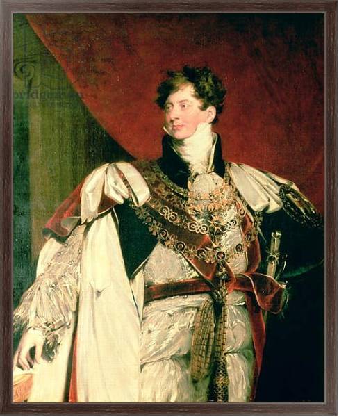 Постер George IV с типом исполнения На холсте в раме в багетной раме 221-02