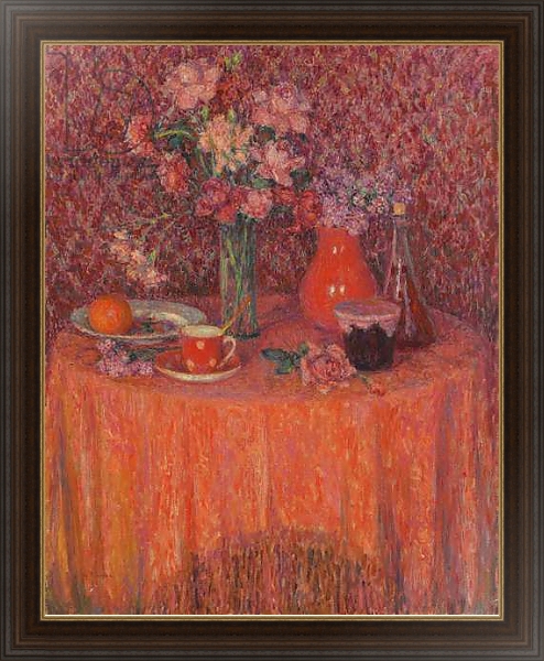 Постер The Table, Harmony in Red; Le Table, Harmonie Rouge, 1927 с типом исполнения На холсте в раме в багетной раме 1.023.151