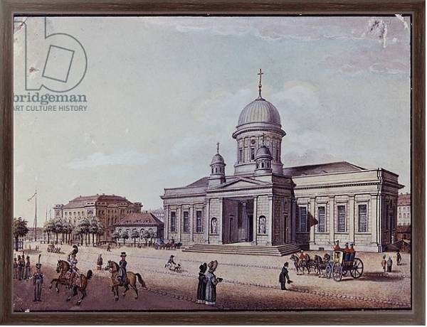 Постер The Castle and Cathedral Church, Berlin с типом исполнения На холсте в раме в багетной раме 221-02