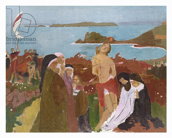 Постер Saint Sebastian by the sea, 1912 с типом исполнения На холсте в раме в багетной раме 221-03