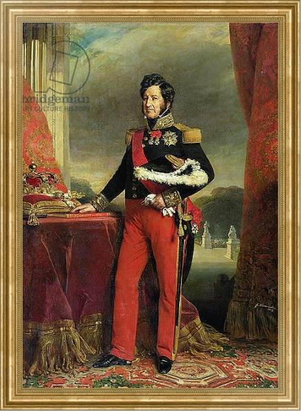 Постер Louis-Philippe I, King of France с типом исполнения На холсте в раме в багетной раме NA033.1.051