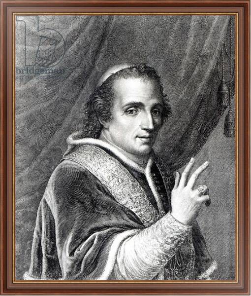 Постер Pope Pius VII, engraved by Rafaello Morghen с типом исполнения На холсте в раме в багетной раме 35-M719P-83