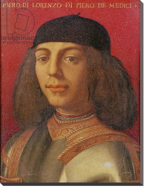Постер Portrait of Piero di Lorenzo de Medici с типом исполнения На холсте без рамы