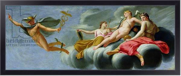 Постер Cupid orders Mercury, messenger of the Gods, to announce the Power of Love to the Universe, 1646-47 с типом исполнения На холсте в раме в багетной раме 221-01