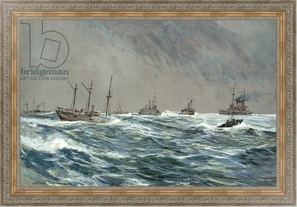 Постер United States War-Ships in a Blow-Squally Weather off the Cuban Coast с типом исполнения На холсте в раме в багетной раме 484.M48.310