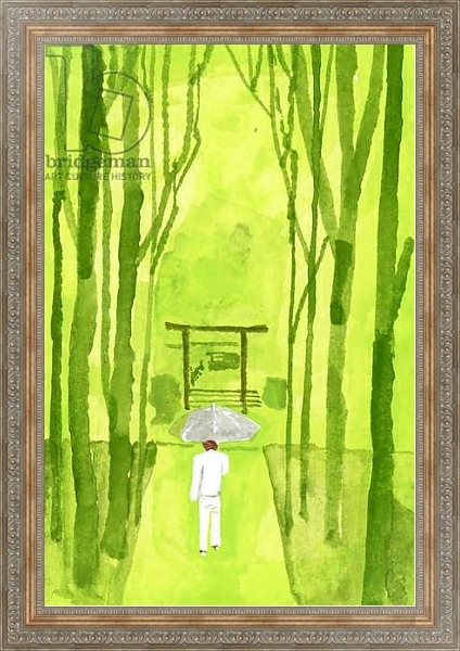 Постер ise shrine; Torii is the entrance to the shrine;2016 с типом исполнения На холсте в раме в багетной раме 484.M48.310
