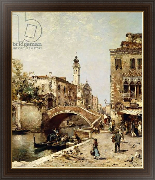 Постер Santa Catarina Canal, Venice, с типом исполнения На холсте в раме в багетной раме 1.023.151