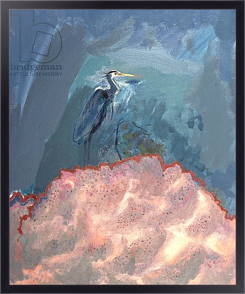 Постер Great Blue Heron 1 с типом исполнения На холсте в раме в багетной раме 221-01