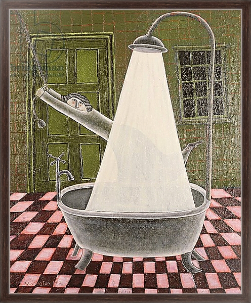 Постер The Shower, 1990 с типом исполнения На холсте в раме в багетной раме 221-02
