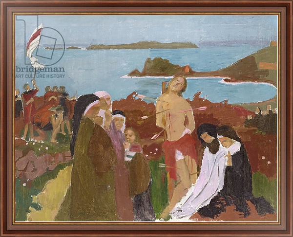 Постер Saint Sebastian by the sea, 1912 с типом исполнения На холсте в раме в багетной раме 35-M719P-83