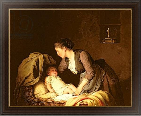 Постер Undressing the Baby, 1880 с типом исполнения На холсте в раме в багетной раме 1.023.151