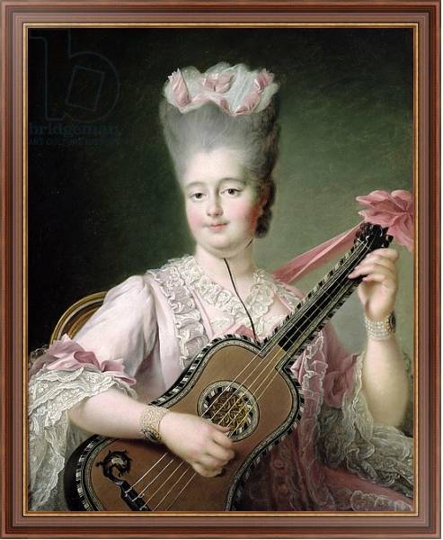 Постер Portrait of Marie-Clothilde of France, also known as Madame Clothilde, queen of Sardinia, 1775 с типом исполнения На холсте в раме в багетной раме 35-M719P-83