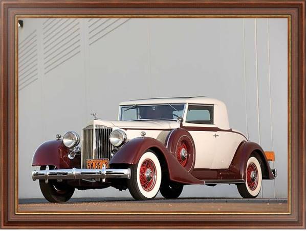 Постер Packard Eight Coupe '1934 с типом исполнения На холсте в раме в багетной раме 35-M719P-83