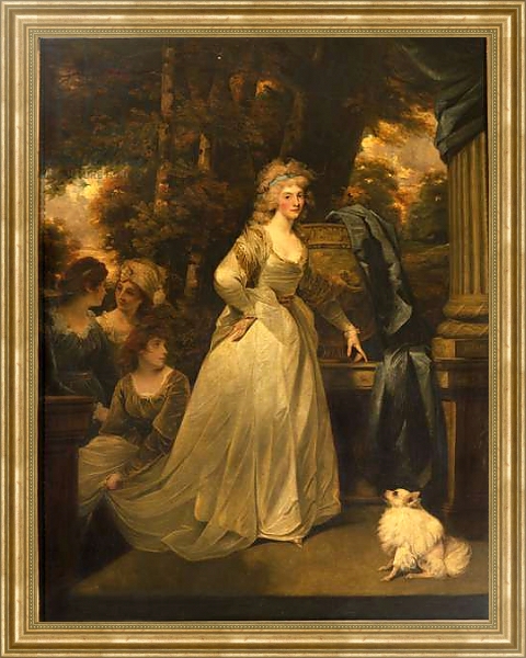Постер Portrait of H.R.H. Frederica Charlotte Ulrica, Princess Royal of Prussia and Duchess of York, 1792 с типом исполнения На холсте в раме в багетной раме NA033.1.051