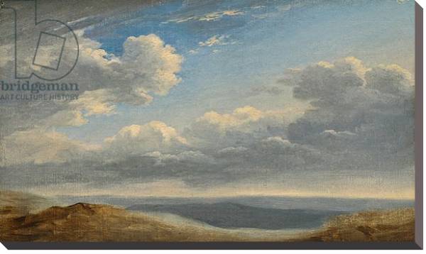 Постер Study of Clouds over the Roman Campagna c.1782-85 с типом исполнения На холсте без рамы