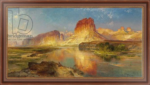 Постер Green River of Wyoming, 1878 с типом исполнения На холсте в раме в багетной раме 35-M719P-83